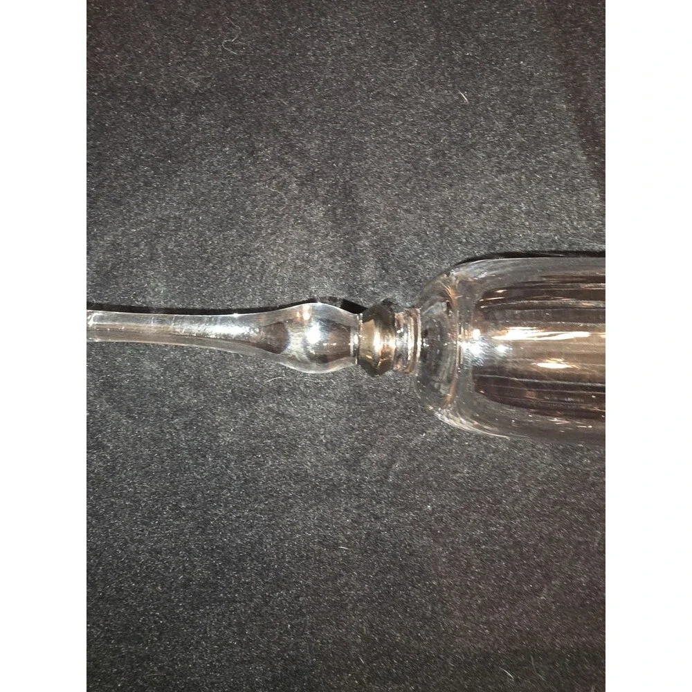 Set Of 2‎ Block Crystal Platinum Ball/Optic  Champagne Flute